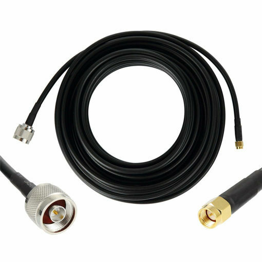 Picture of LMR200 jumper cable 50cm RP-SMA male to N-type male