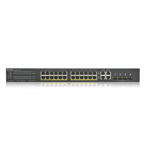 Picture of Zyxel GS1920-24HPv2, 28 Port Smart Managed PoE Switch 24x Gi