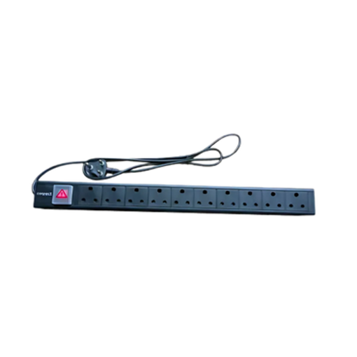 Picture of 10 Way Aluminium Moulded Rack Mount PDU