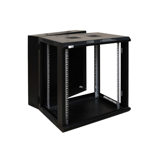 Picture of 12U Cabinet,600x450 Detachable glass door with 2x fans-Black
