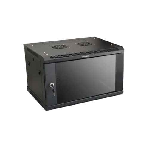 Picture of 6U Cabinet,600x450 Detachable glass door with 2 x fans-Black