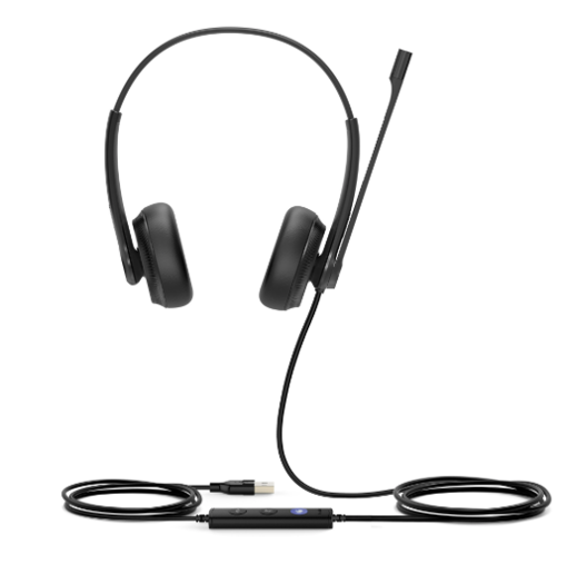 Picture of Yealink UH34-DUAL, Entry-level USB headset, Noise-Canceling,